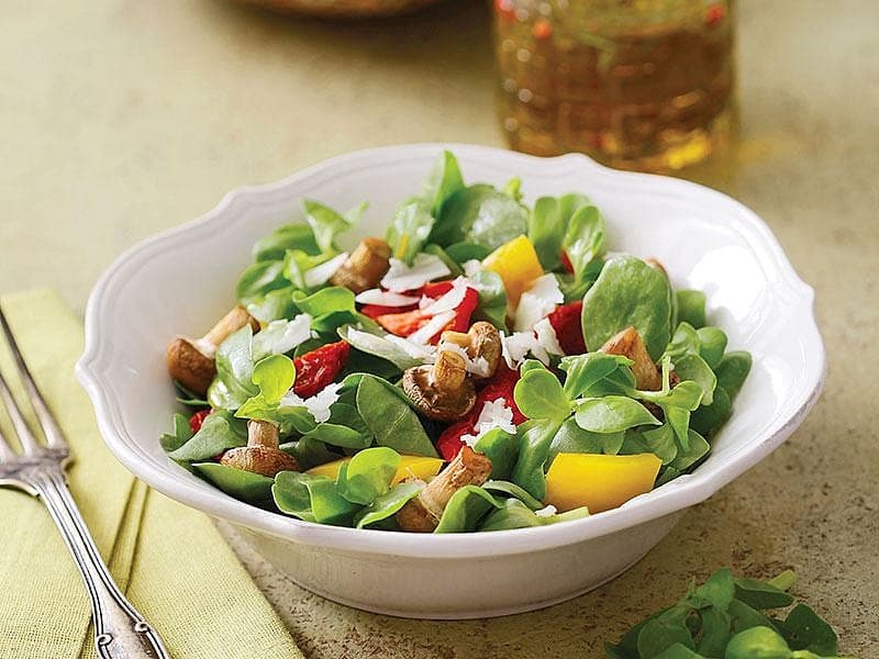 Mantarlı Semizotu Salatası