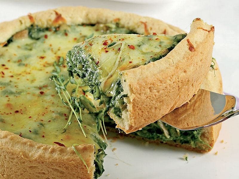 Mantarlı Ve Ispanaklı Kiş