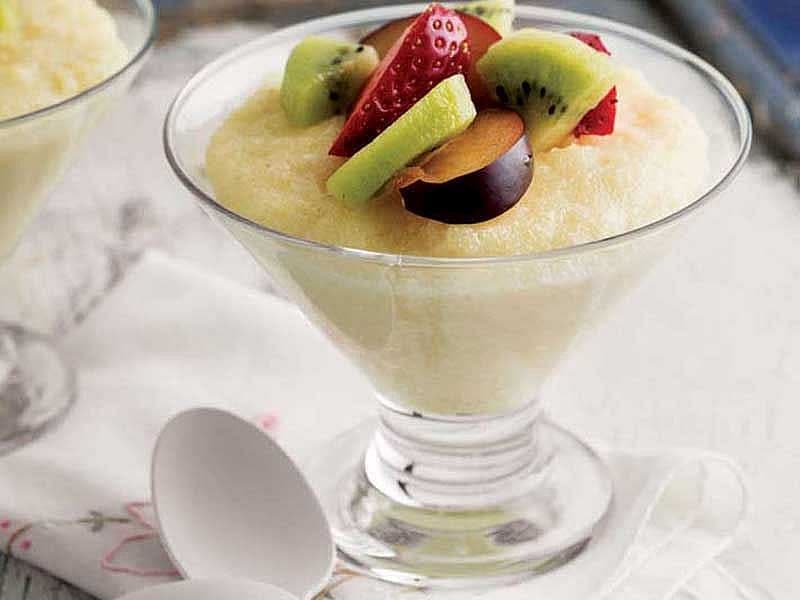 Meyveli İrmikli Puding