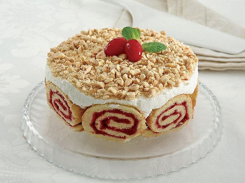 Muzlu Ve Kızılcık Marmelatlı Pasta