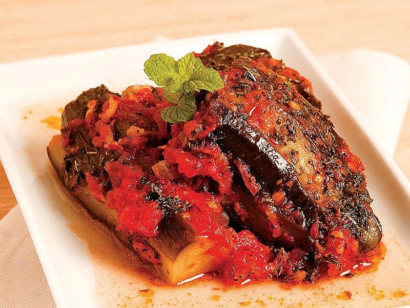 Naneli Patlıcan Dolması