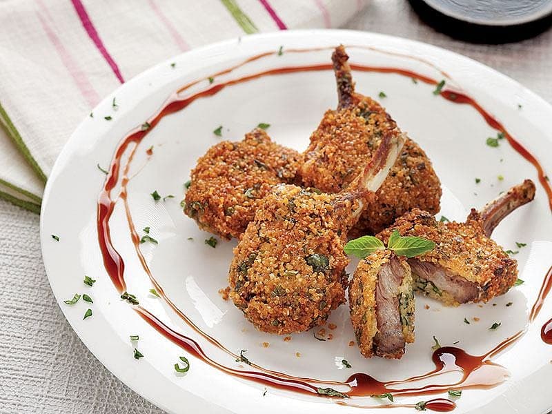 Naneli Ve Bulgur Paneli Kuzu Pirzola