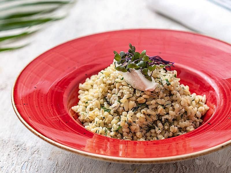 Otlu Kaymaklı Bulgur Pilavı