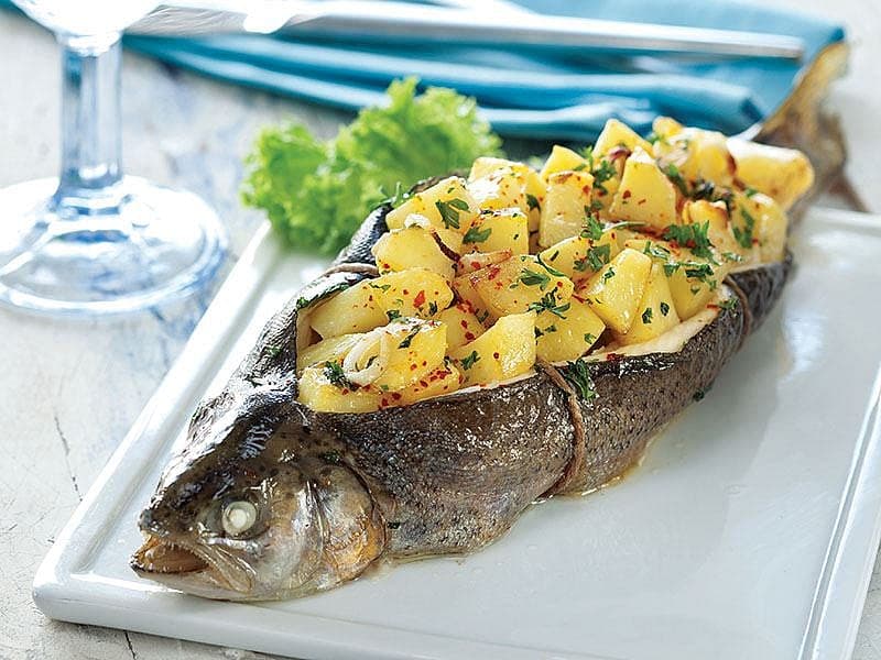 Patates Dolgulu Alabalık