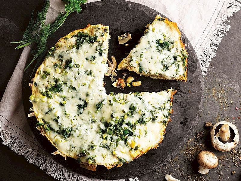 Patatesli Ve Taze Soğanlı Fritata