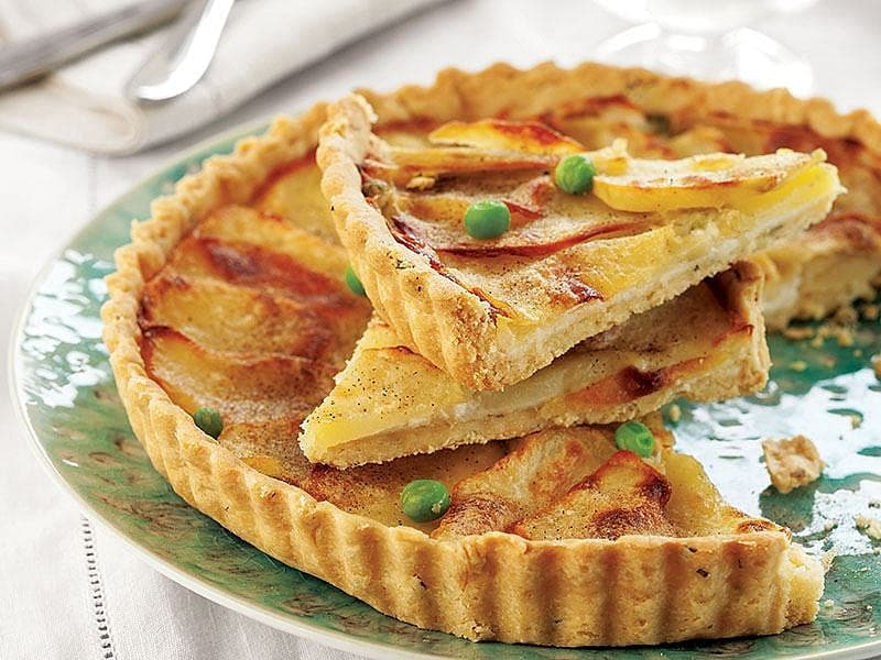 Patatesli Ve Bezelyeli Tart