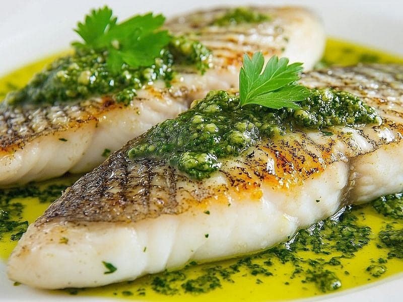 Pesto Soslu Somon