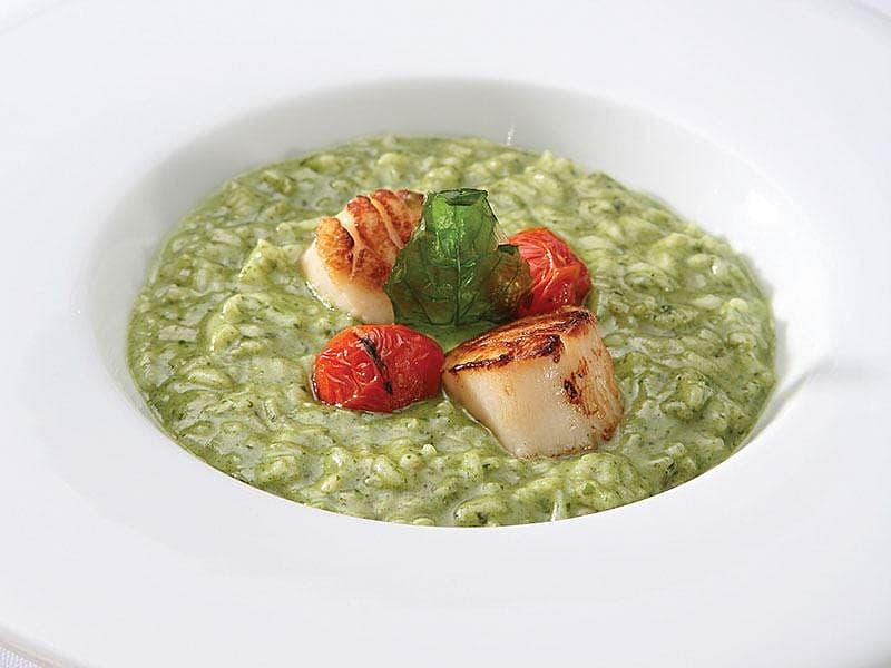 Pesto Soslu Risotto