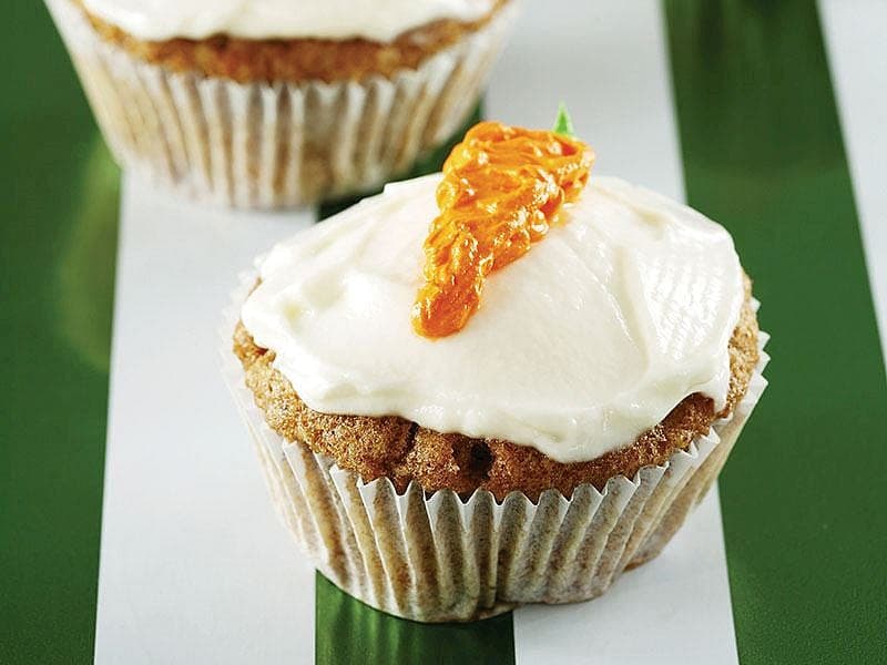 Peynir Kremalı Havuçlu Cupcake