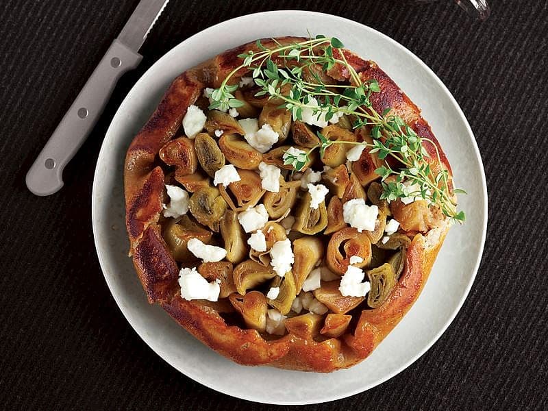 Pırasalı Ve Patatesli Tart Tatin
