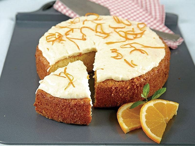 Portakal Kremalı Kek