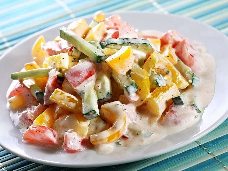 Renkli Biber Salatası