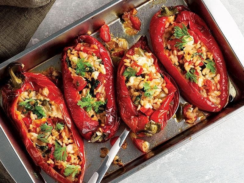 Salsa Soslu Biber Dolması
