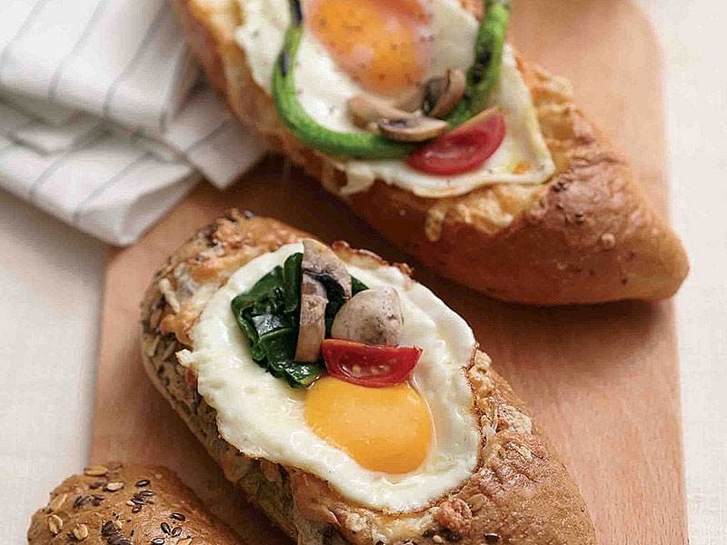 Sandviç Ekmeğinde Omlet