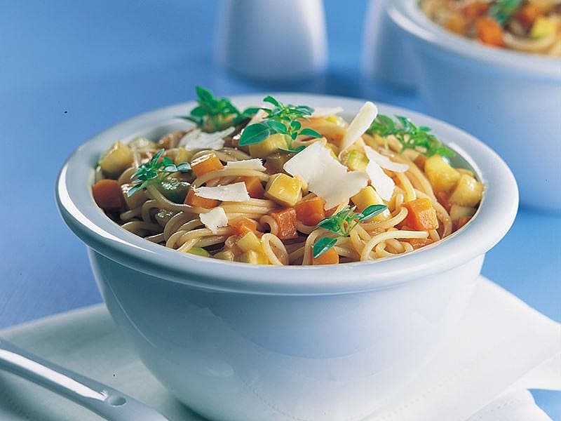 Sebze Soslu Spagetti