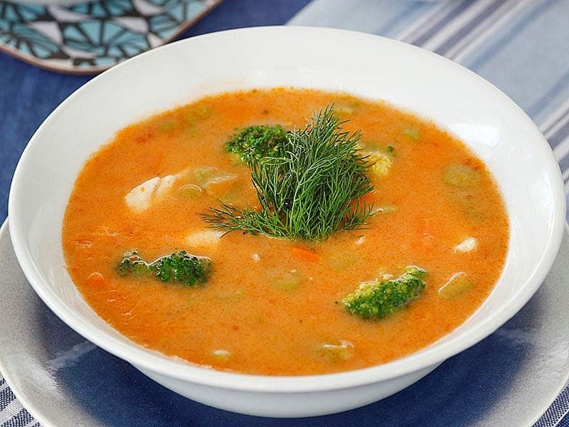 Sebzeli Levrek Çorbası