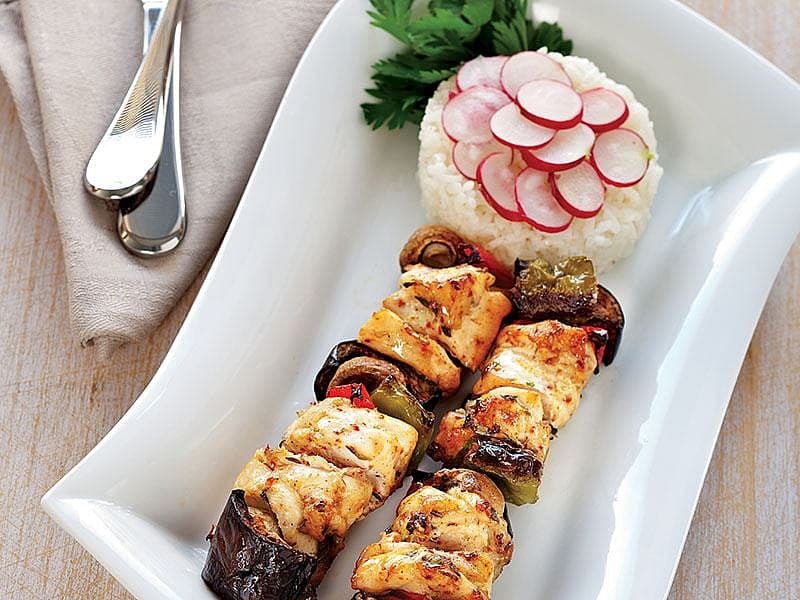 Sebzeli Tavuk Şiş Kebap
