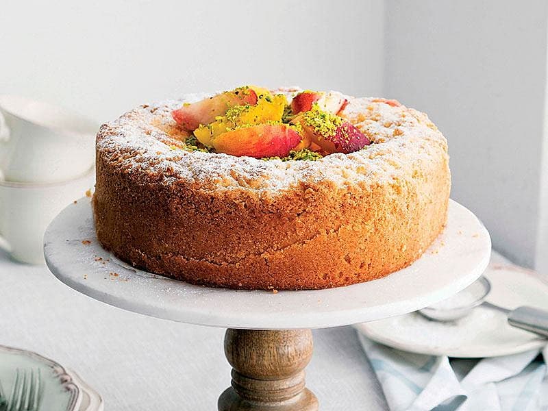 Şeftalili Crumble Cheesecake