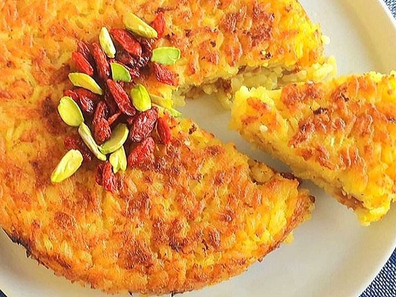 Tahchin (Safranlı İran Pirinci)