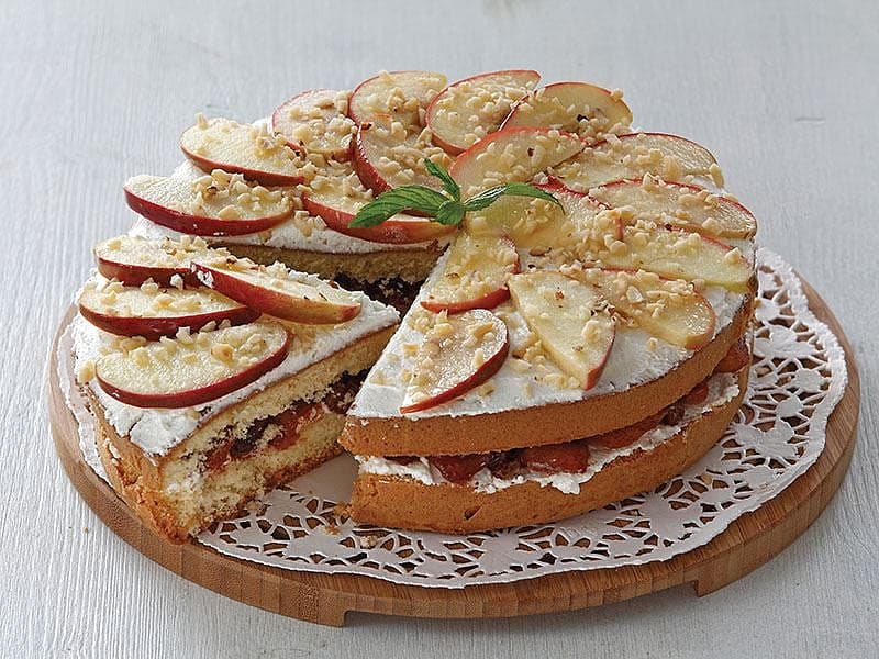 Tarçınlı Ve Elmalı Pasta
