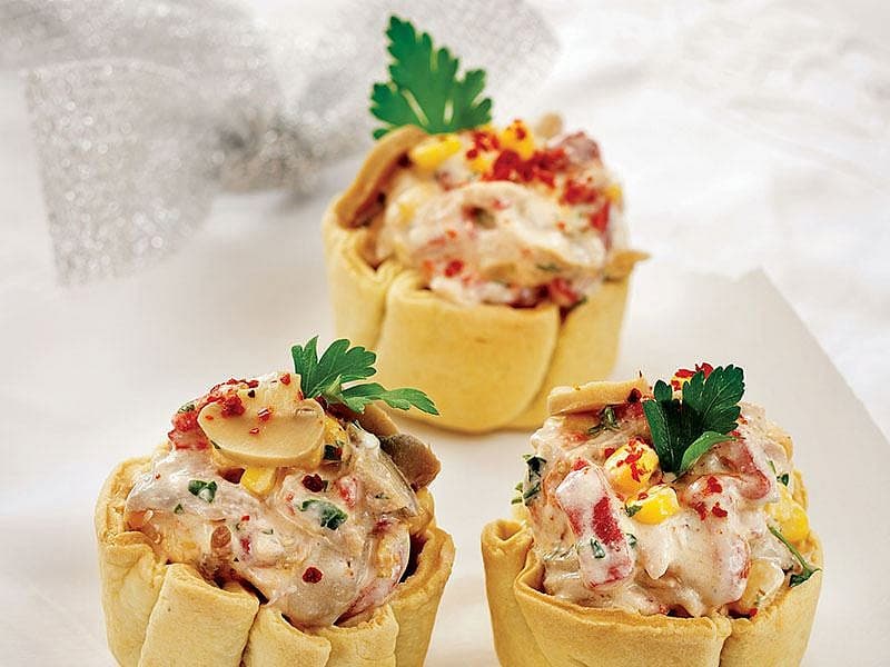Tavuk Etli Çıtır Tartölet
