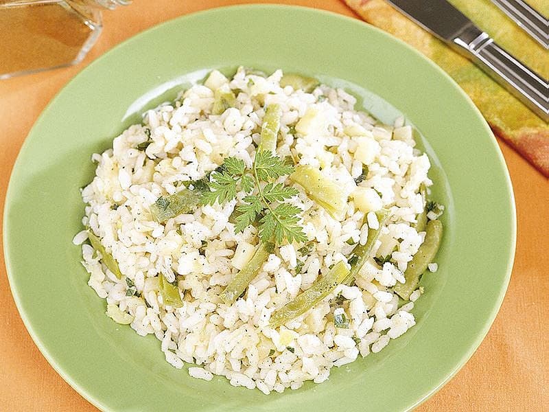 Taze Fasulyeli Ve Patatesli Pilav
