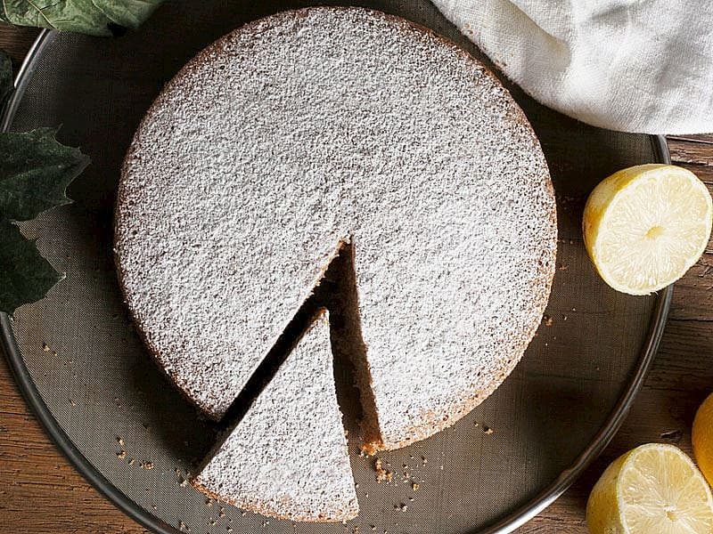 Torta Caprese Al Limone