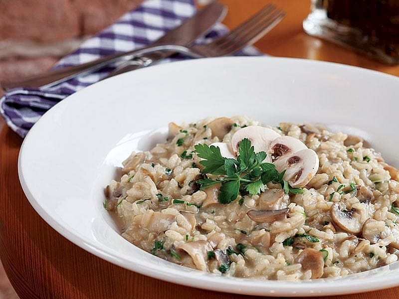 Üç Mantarlı Risotto