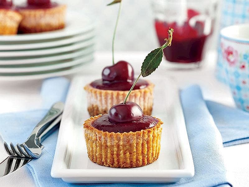 Vişneli Mini Cheesecake