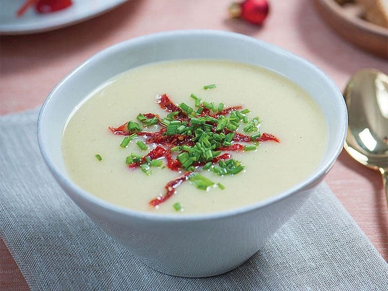 Zencefilli Ve Muskat Cevizli Patates Çorbası