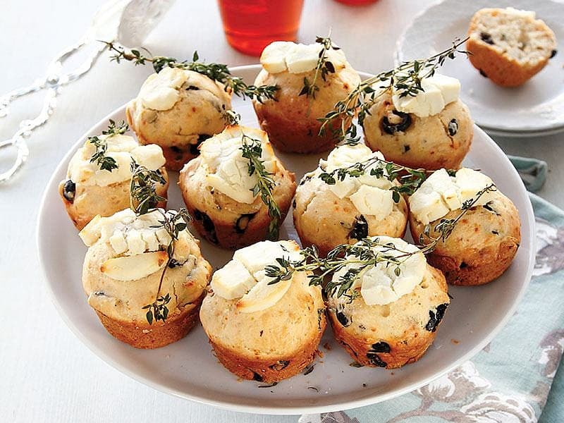 Zeytinli Ve Kekikli Muffin