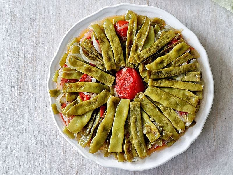 Zeytinyağlı Fasulye Dizmesi