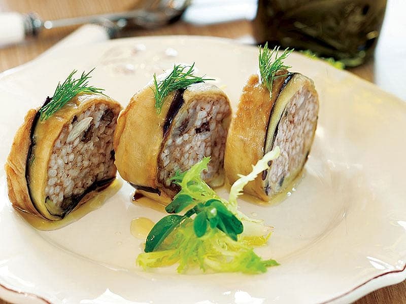 Zeytinyağlı Patlıcan Dolma