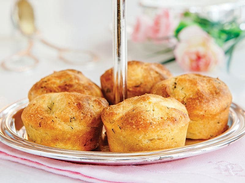 Dereotu Ve Keçi Peynirli Muffin