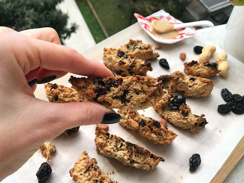 Fıstık Ezmeli Vegan Biscotti