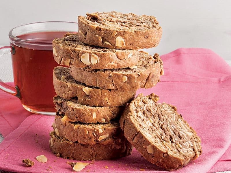 Kakaolu Ve Bademli Biscotti