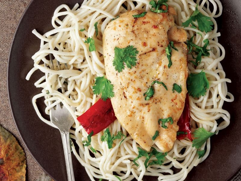 Kayısı Soslu Izgara Tavuk Etli Noodle