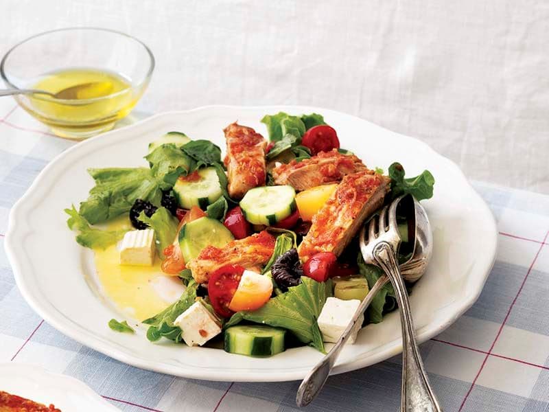 Keçi Peynirli Ve Tavuklu Salata