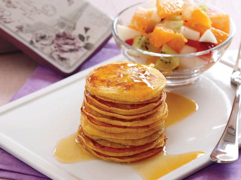 Portakallı Ve Lor Peynirli Pancake
