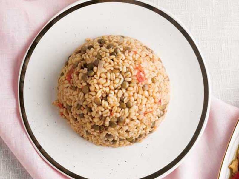 Yeşil Mercimekli Bulgur Pilavı